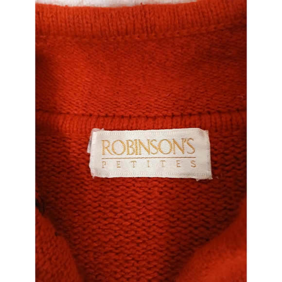 Beaded Vintage SILK ANGORA Cardigan Sz MP Red Black Sequin Soft Sweater Party - Picture 11 of 16